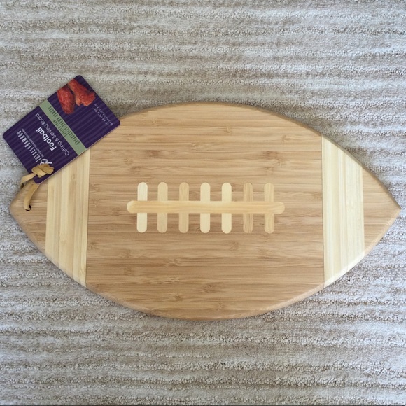 Totally Bamboo Other - Football Bamboo Cutting Serving Board Charcuterie Totally Bamboo